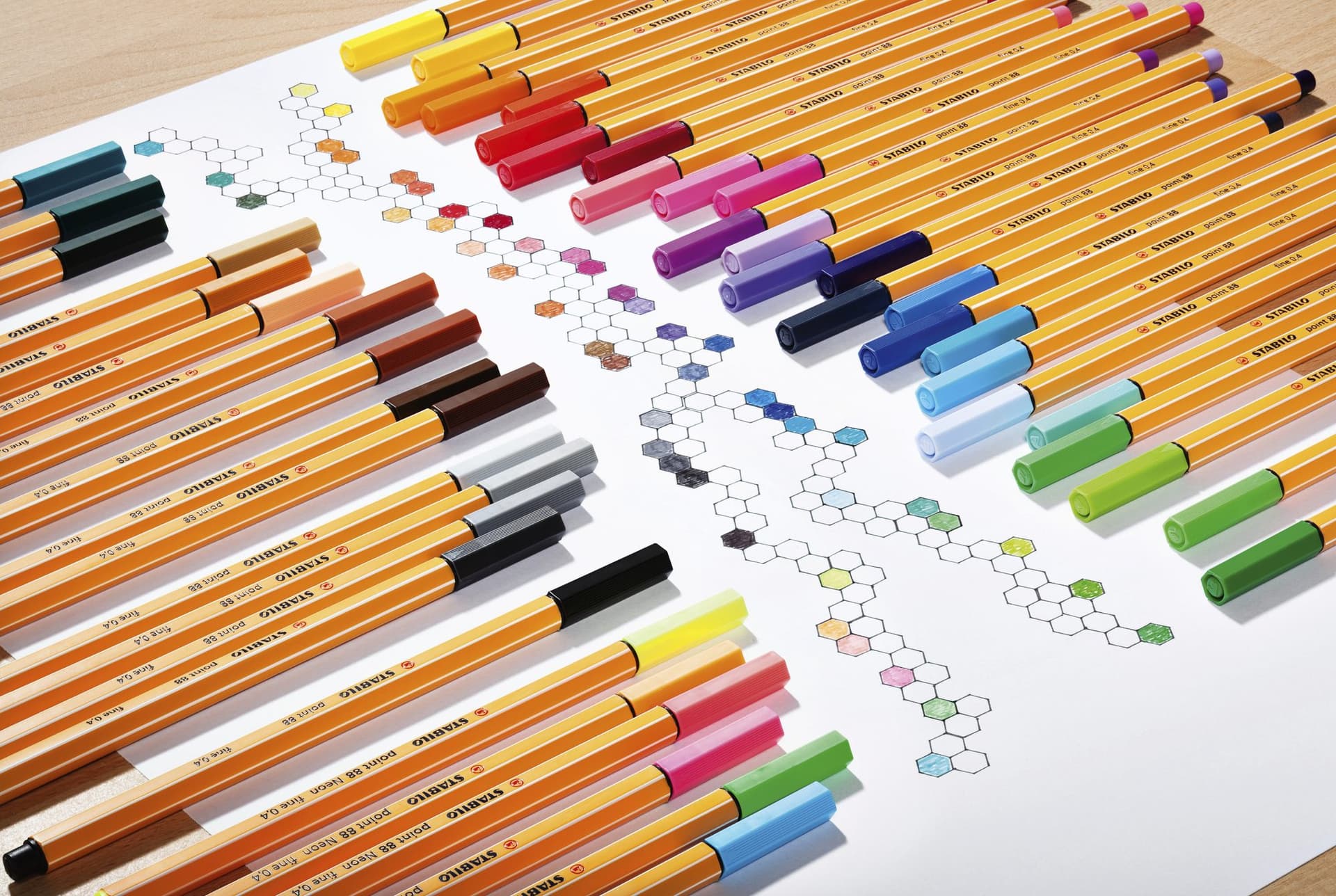 Fineliner STABILO point 88/66 Arty fijn assorti blik à 66 stuks 3