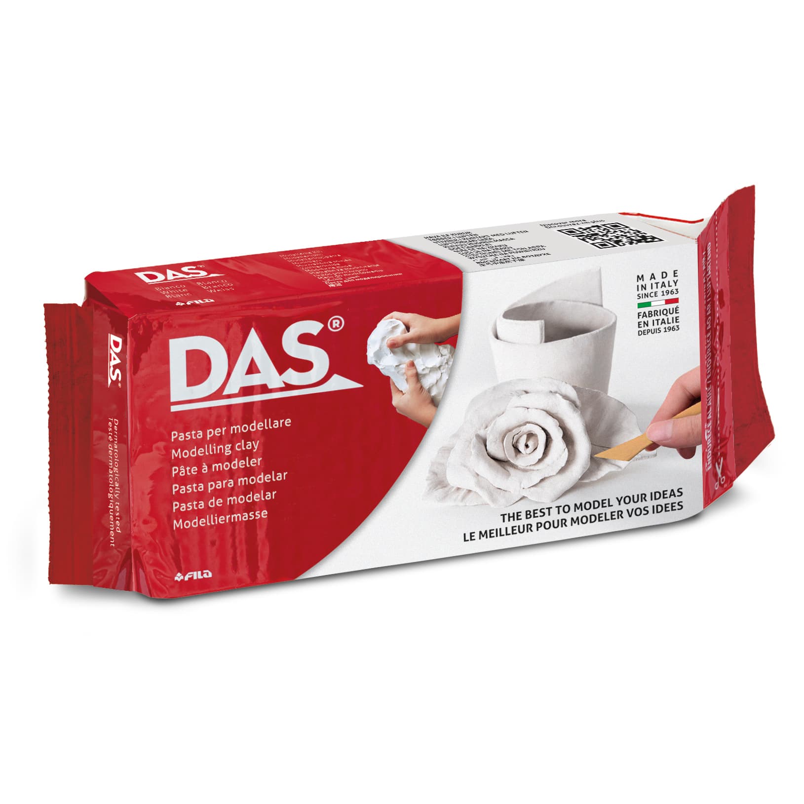 Boetseerklei DAS luchthardend 1000 gram wit