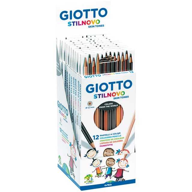 Kleurpotlood Giotto Stilnovo Skin Tones set à 12 kleuren 2