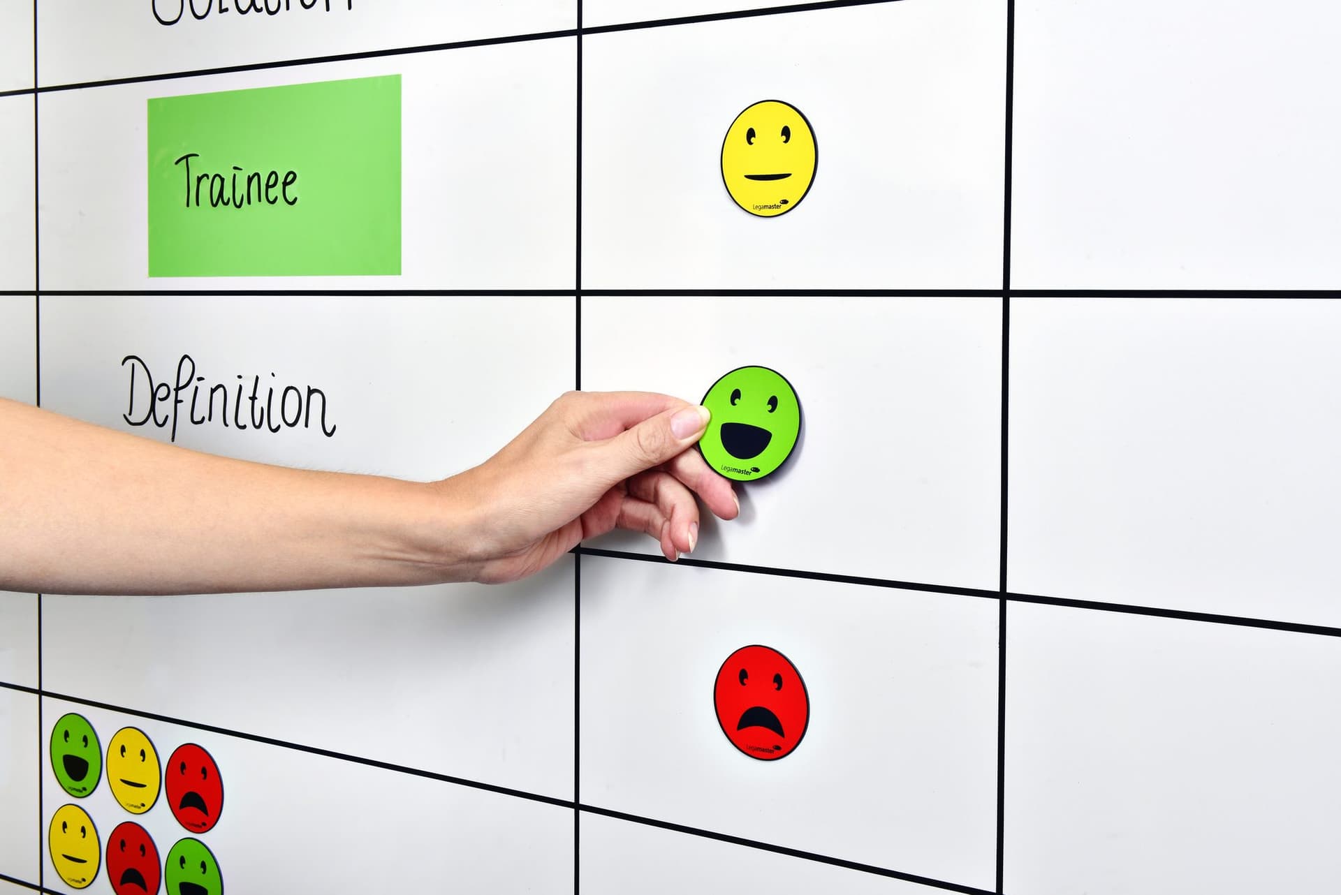 Magneet Legamaster emoticon 50mm assorti 6 stuks 3