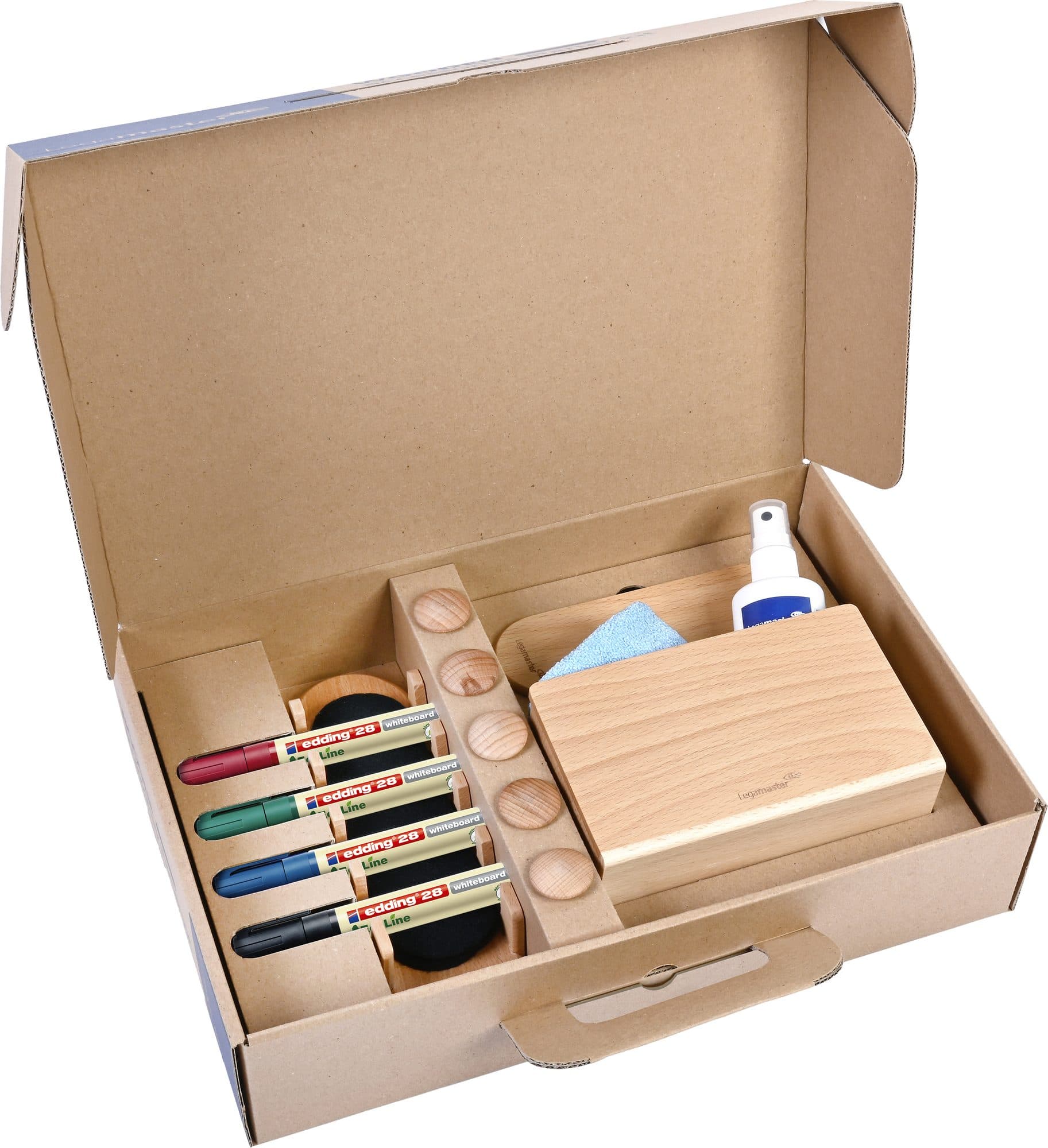 Whiteboard accessoire starter kit Legamaster WOODEN 17 stuks 2