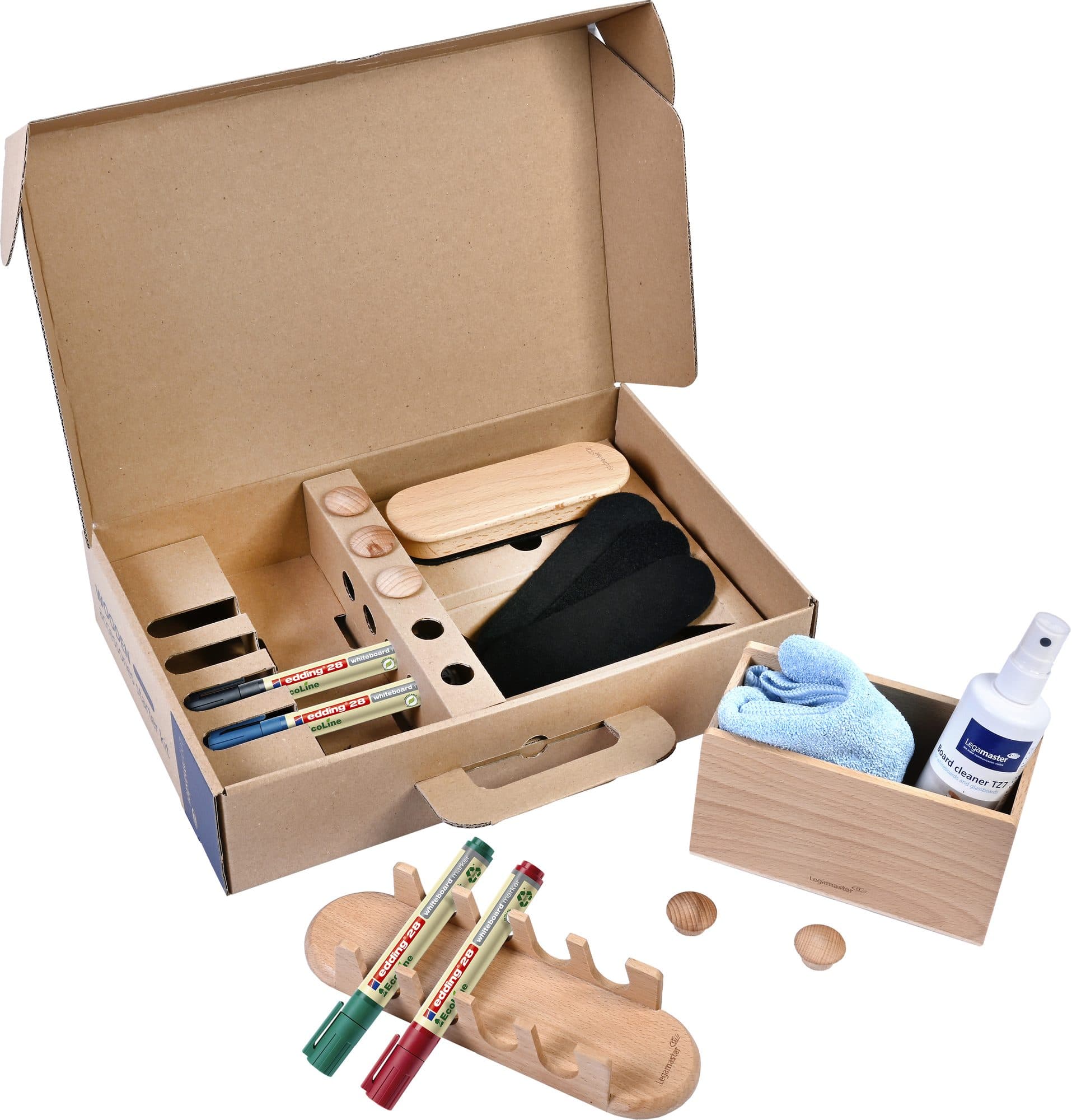 Whiteboard accessoire starter kit Legamaster WOODEN 17 stuks 3