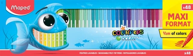Kleurstift Maped Color'Peps Ocean doos à 48 kleuren