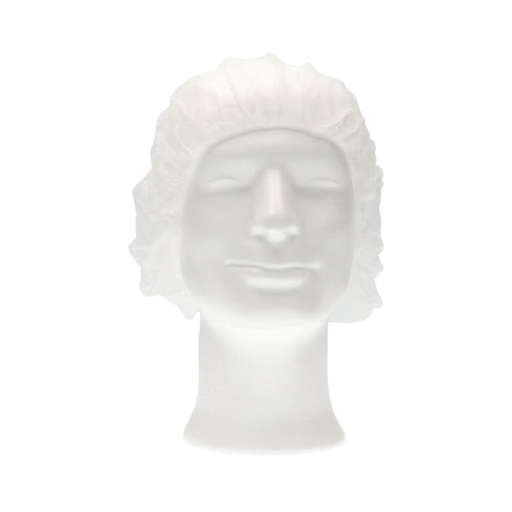Haarnet CMT bouffant non-woven M 50cm PP wit 100 stuks