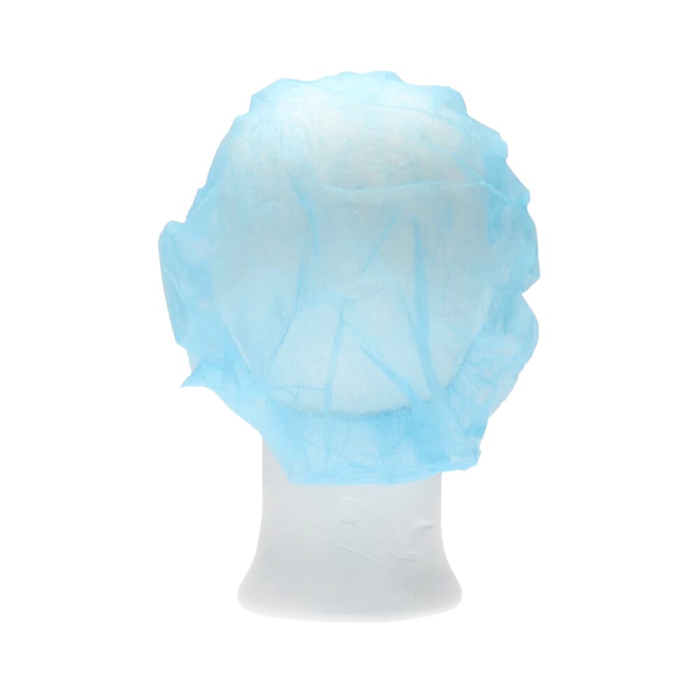 Haarnet CMT bouffant non-woven M 50cm PP blauw 100 stuks 2