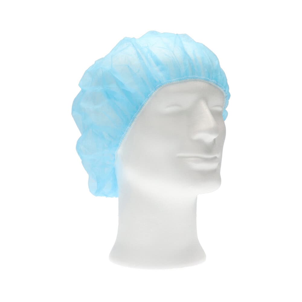 Haarnet CMT bouffant non-woven M 50cm PP blauw 100 stuks 3