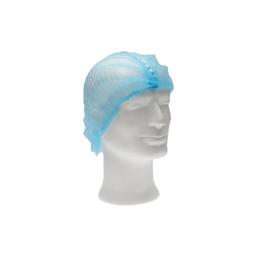 Haarnet CMT clip non-woven L 53cm met detectie strip PP blauw 100 stuks 3
