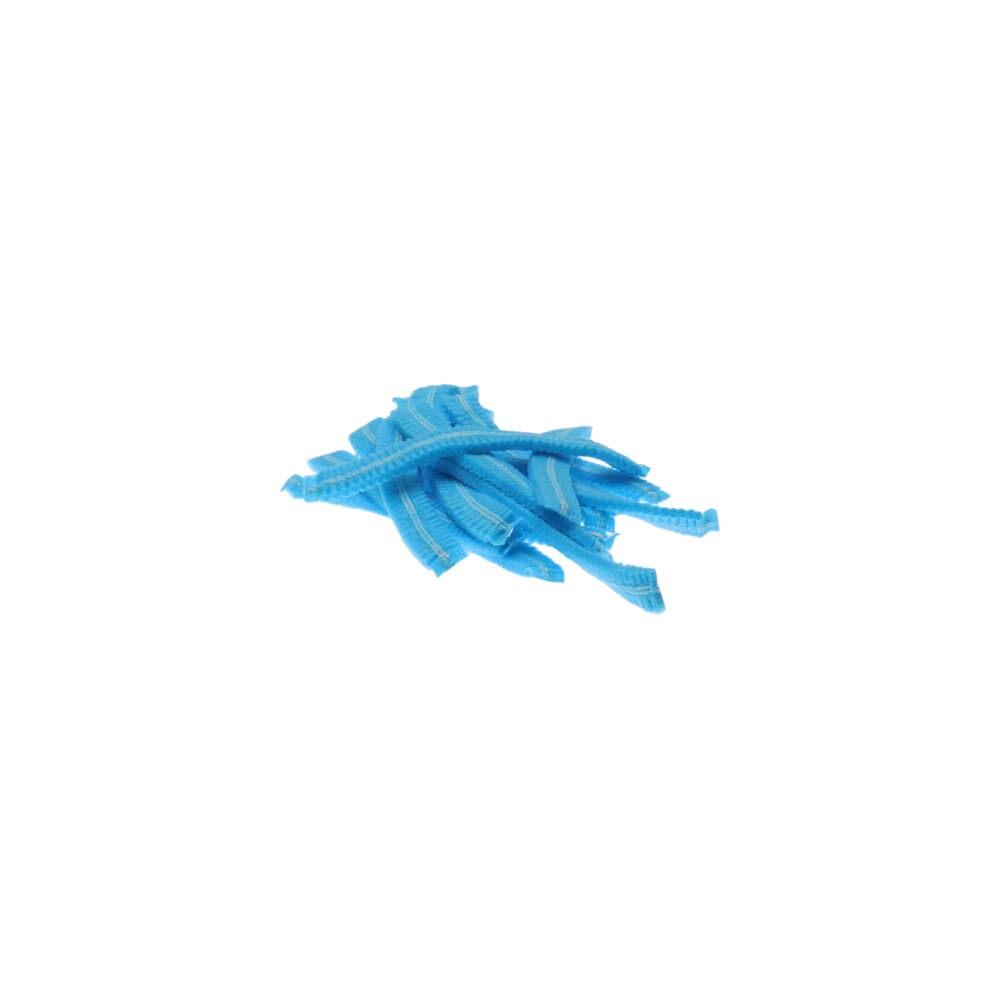 Haarnet CMT clip non-woven L 53cm met detectie strip PP blauw 100 stuks 5