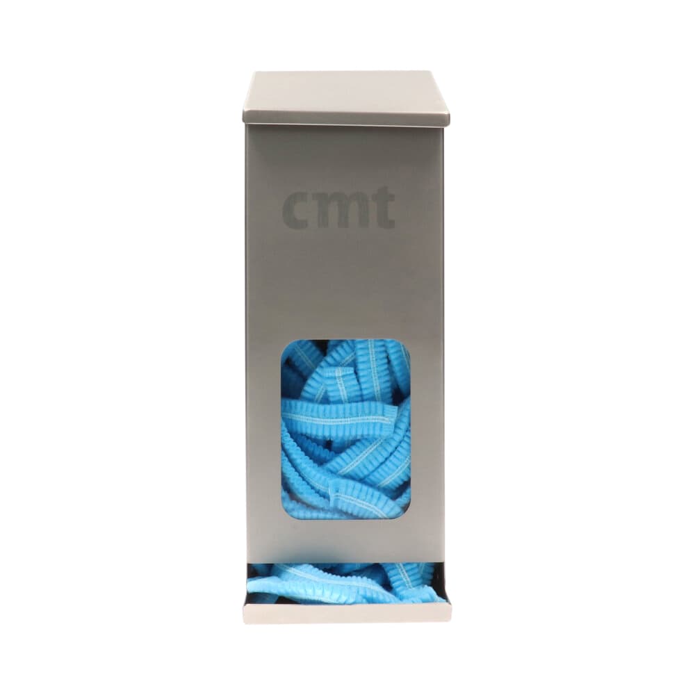 Haarnet CMT clip non-woven L 53cm met detectie strip PP blauw 100 stuks 6