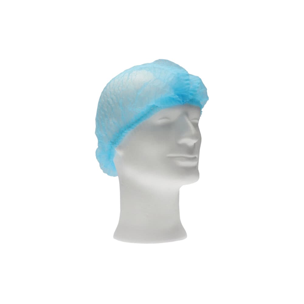 Haarnet CMT clip non-woven M 50cm PP blauw 100 stuks 3