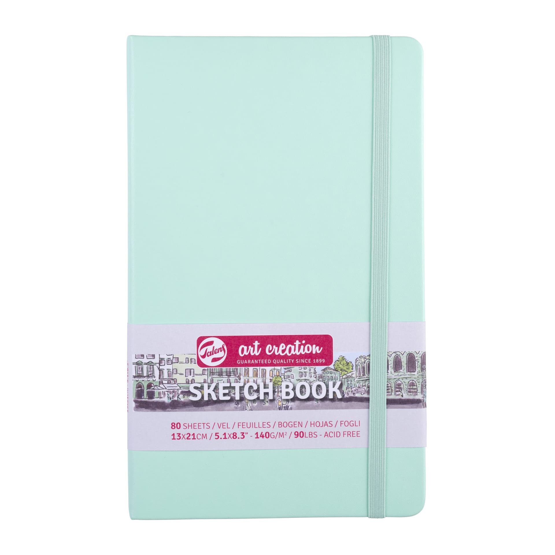 Schetsboek Talens Art Creation 80 vel 140gr 130x210mm frisse munt