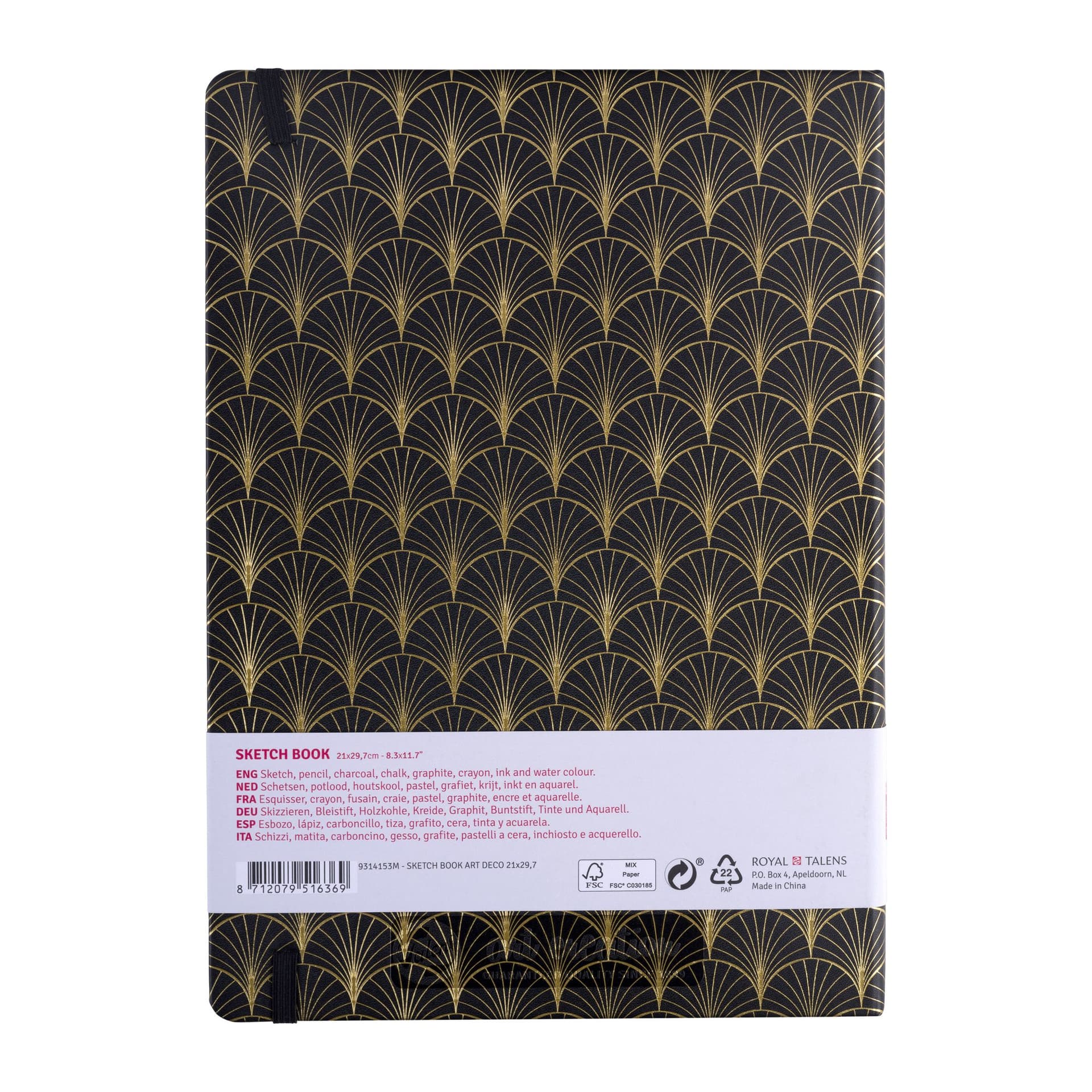 Schetsboek Talens Art Creation 80 vel 140gr 210x297mm art deco 2