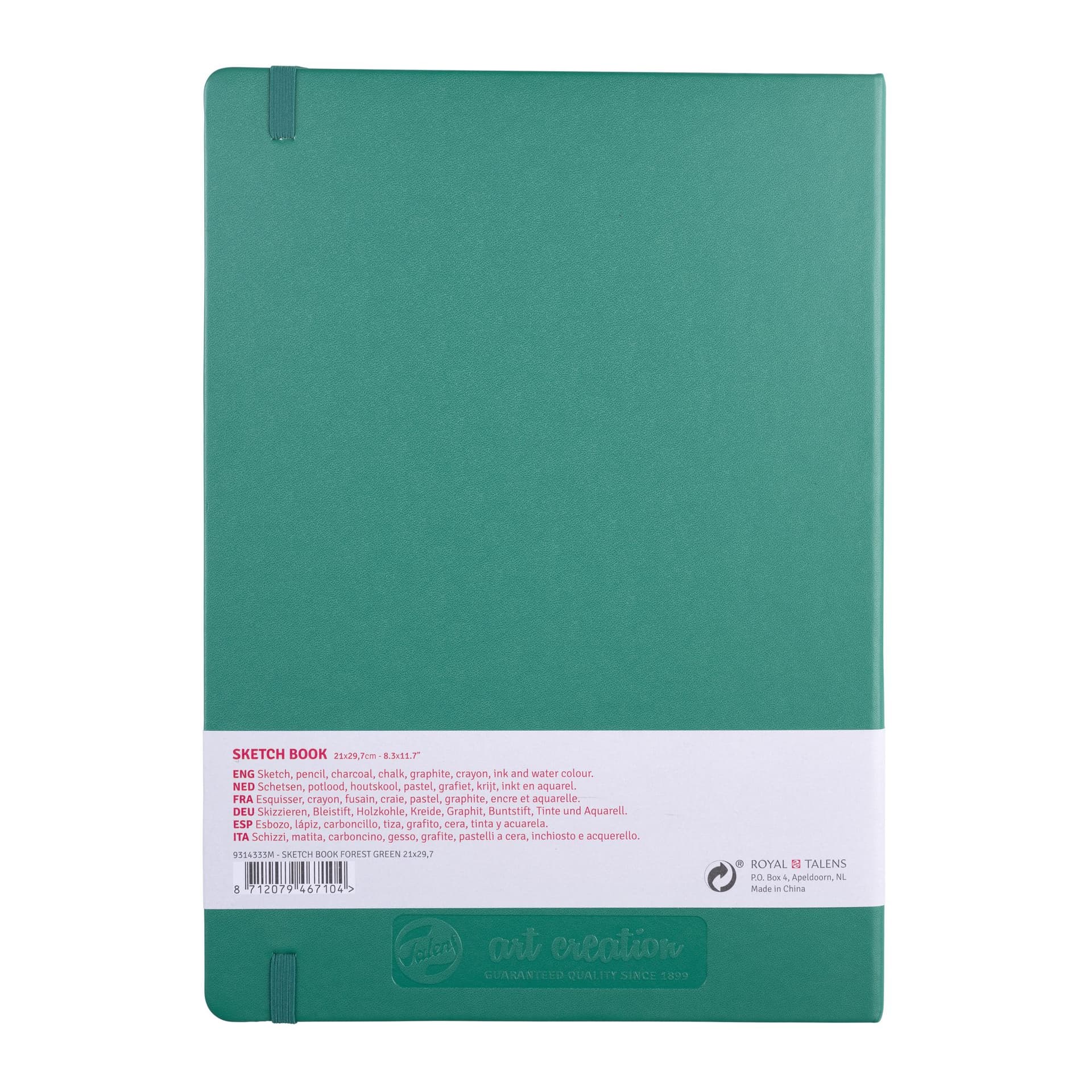 Schetsboek Talens Art Creation 80 vel 140gr 210x297mm woudgroen 2
