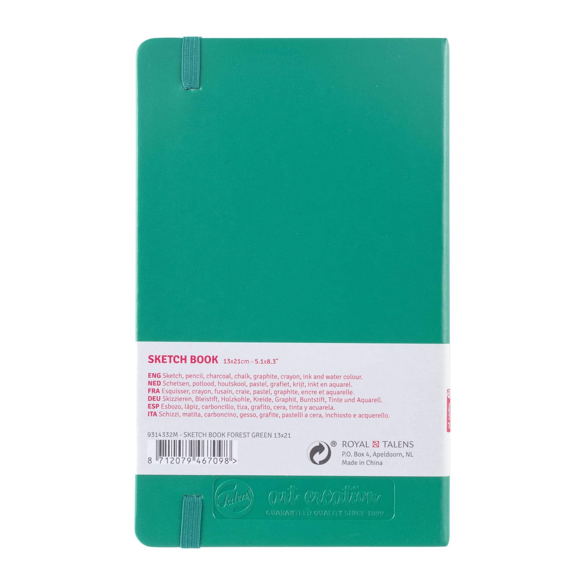 Schetsboek Talens Art Creation 80 vel 140gr 130x210mm woudgroen 2