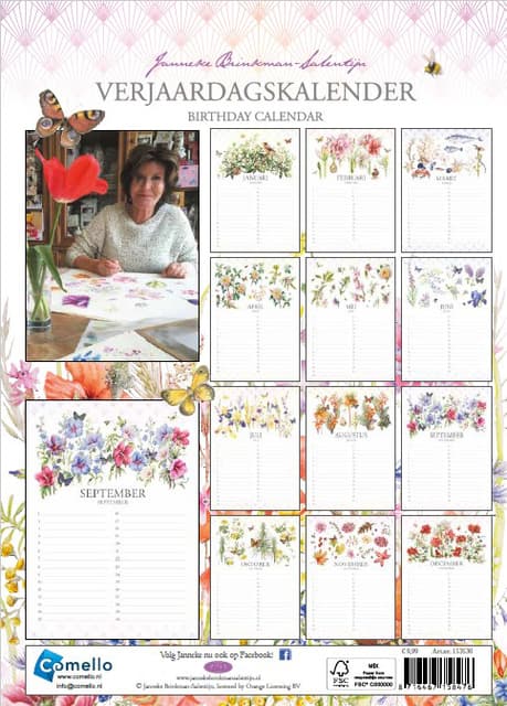 Verjaardagskalender Janneke Brinkman Klaprozen 2