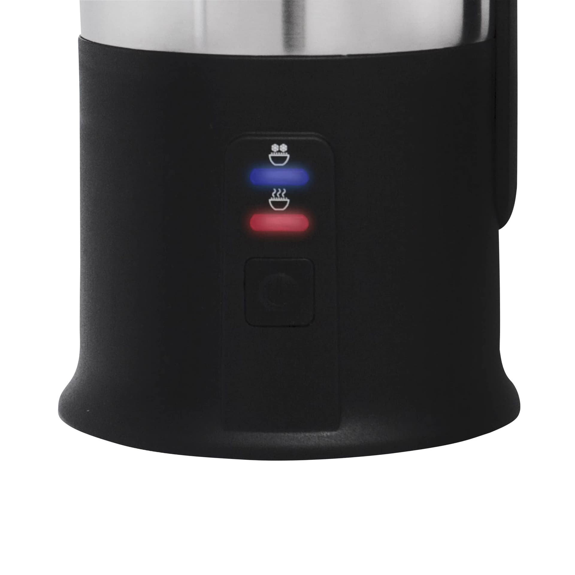 Melkopschuimer Inventum 240ml zwart met rvs 2