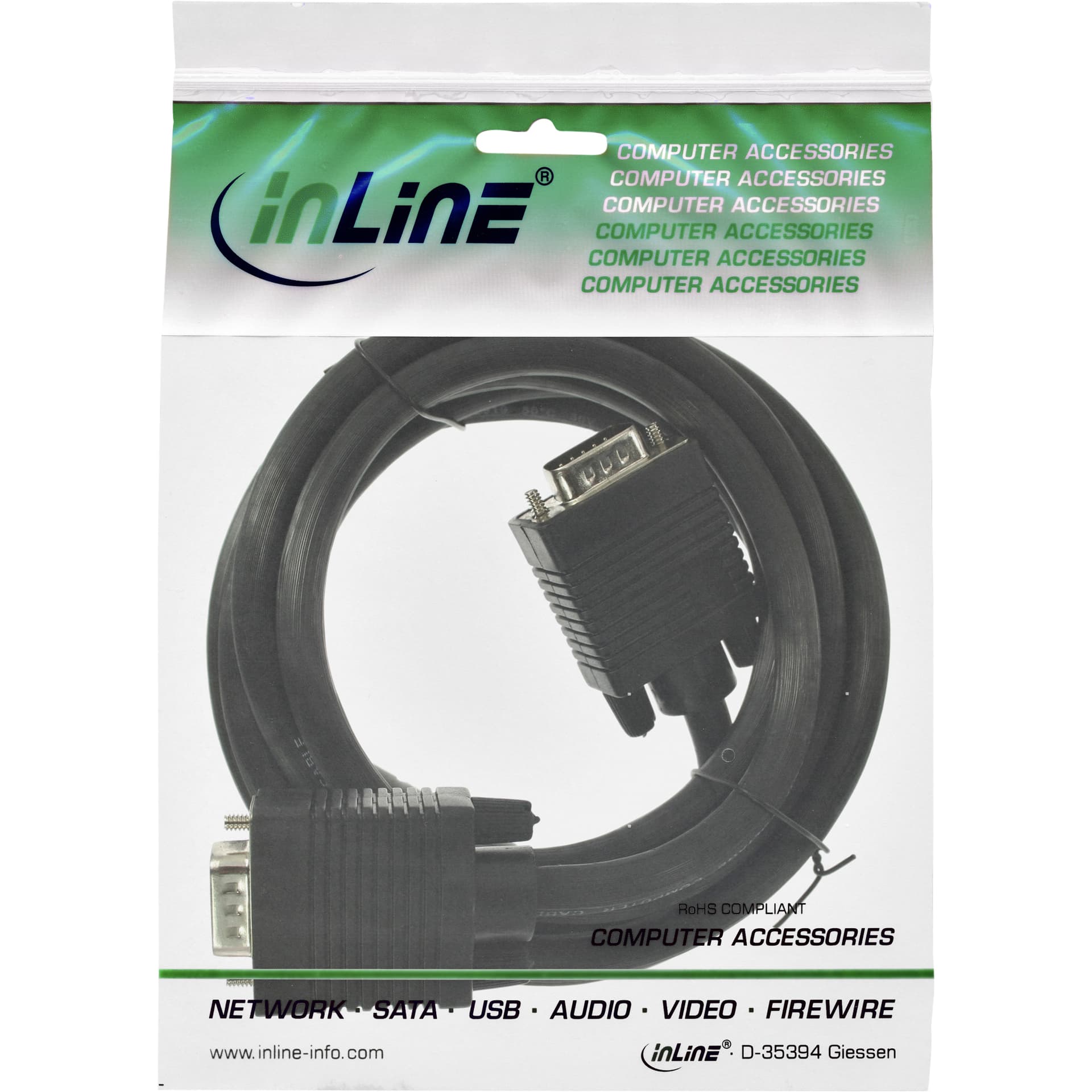 Kabel InLine S VGA 15HD M-M 2 meter zwart 2