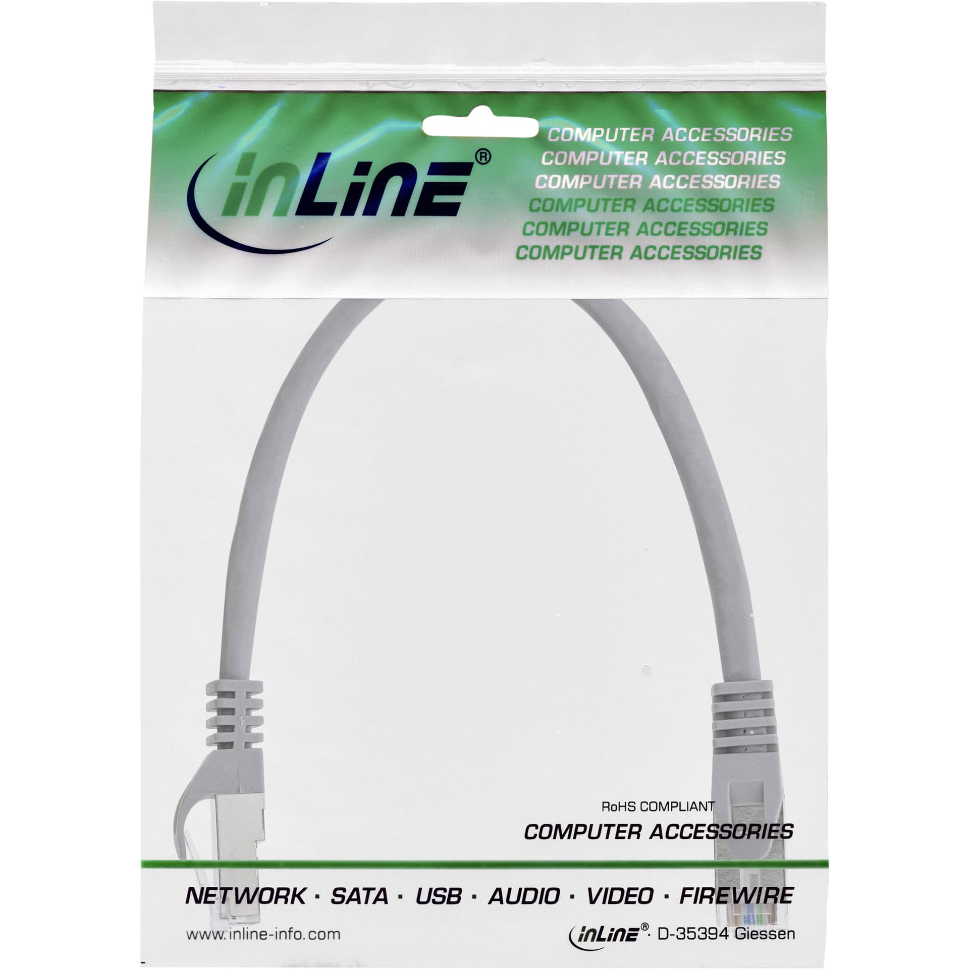 Kabel InLine Cat.5e SF UTP 1.5 meter grijs 2