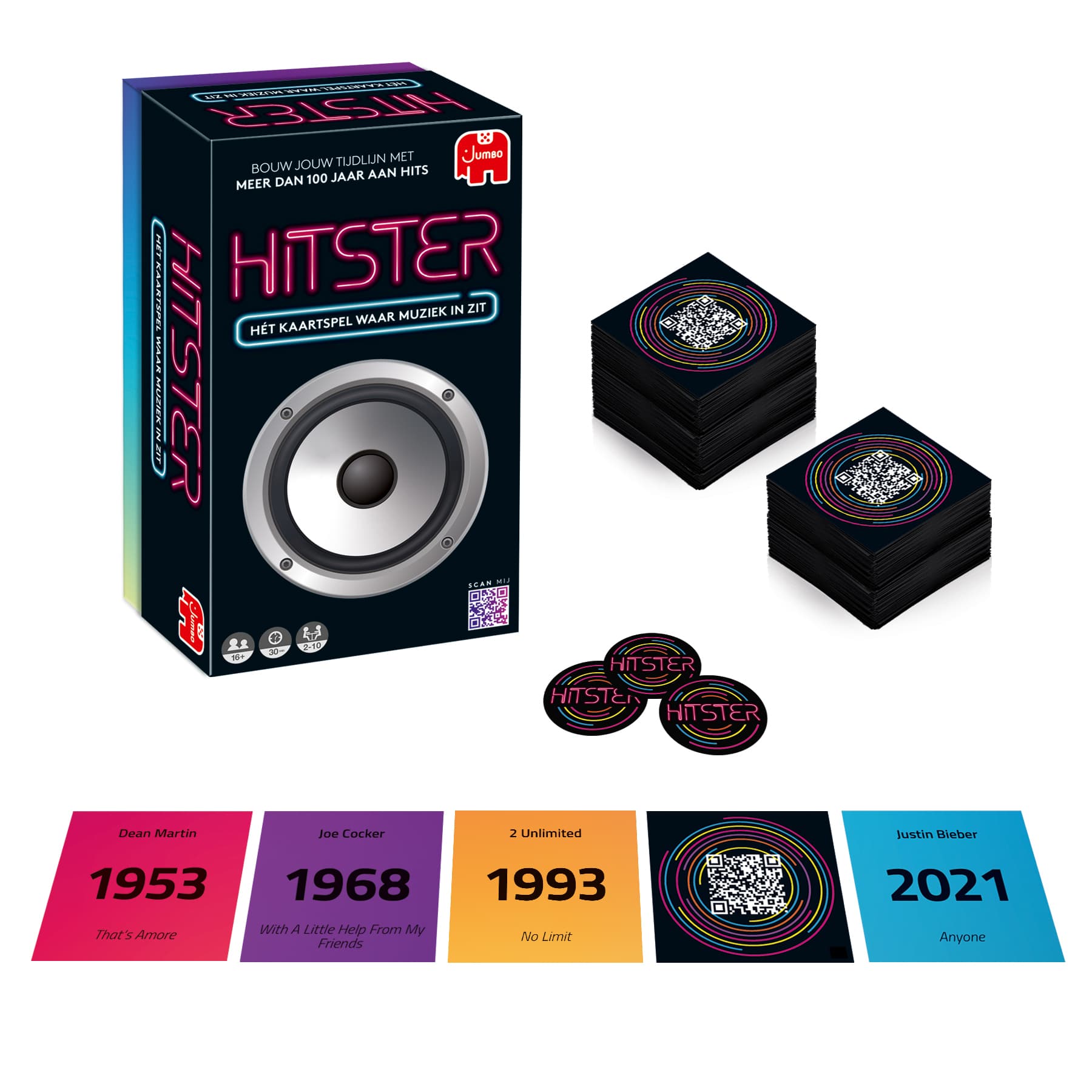 Kaartspel Hitster 16+ waar muziek in zit 3
