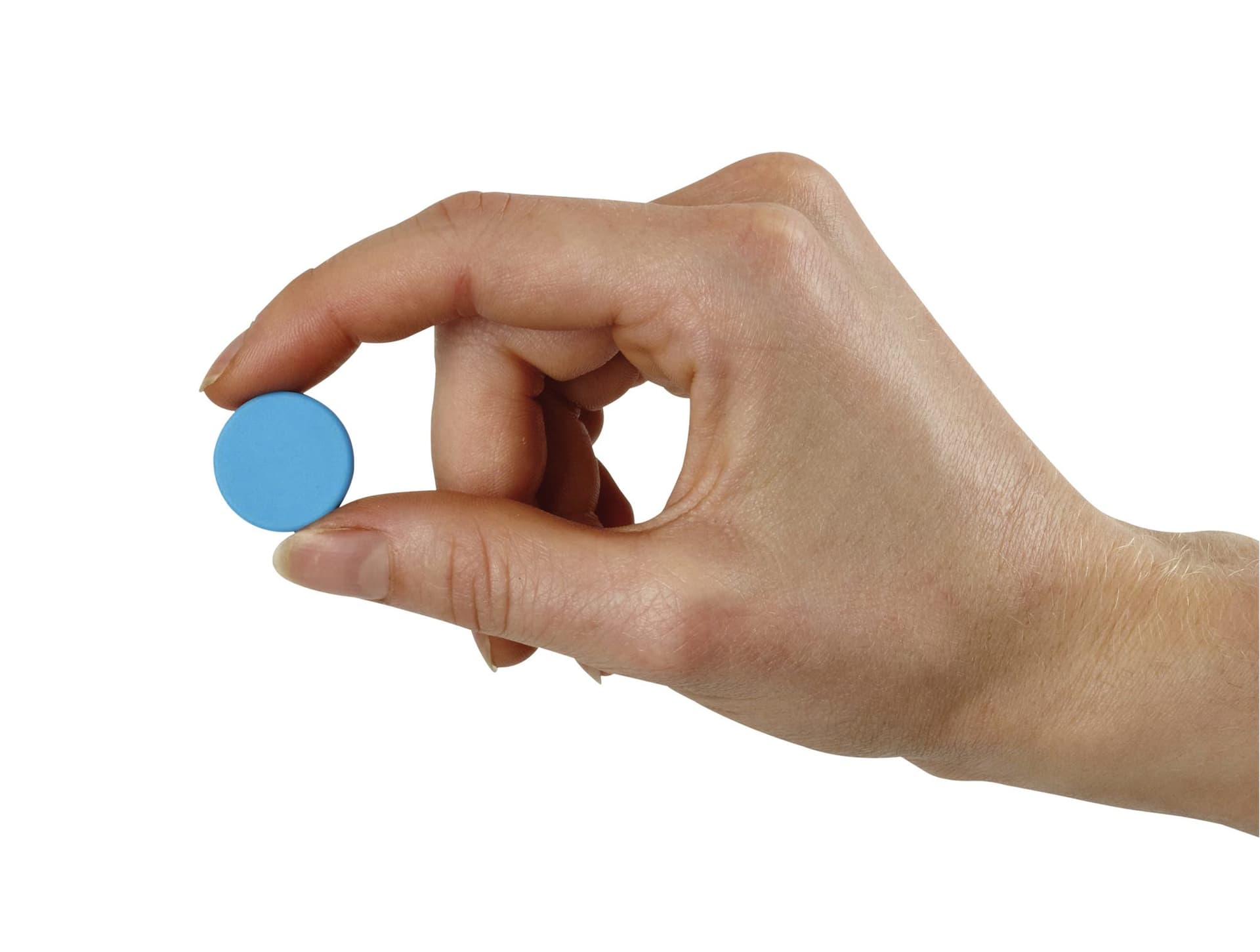 Magneet MAUL Neodymium rond siliconen 19.2x4mm 0,8kg 10 stuks 2