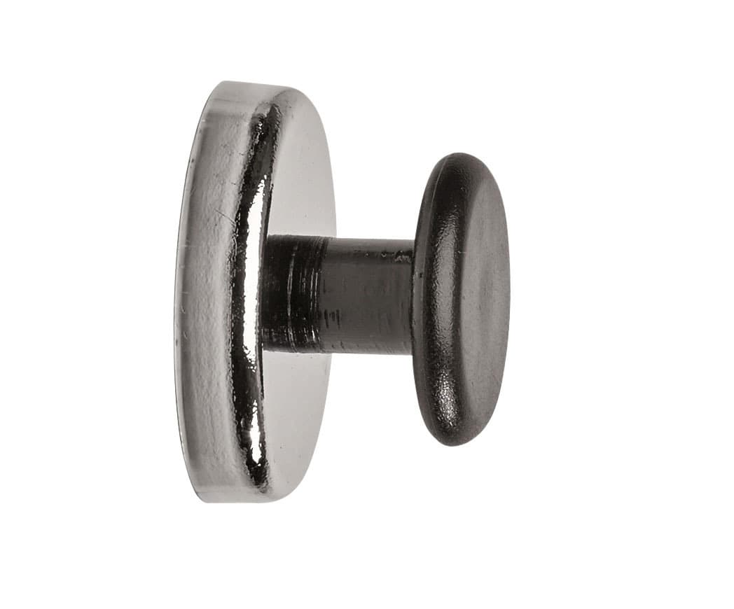 Magneet met knop MAUL Ø36mm trekkracht 5kg chroom/zwart 2