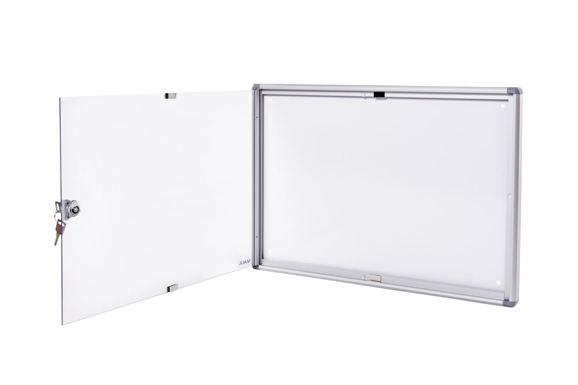 Binnenvitrine wand MAULextraslim whiteboard 2xA4 met slot 4