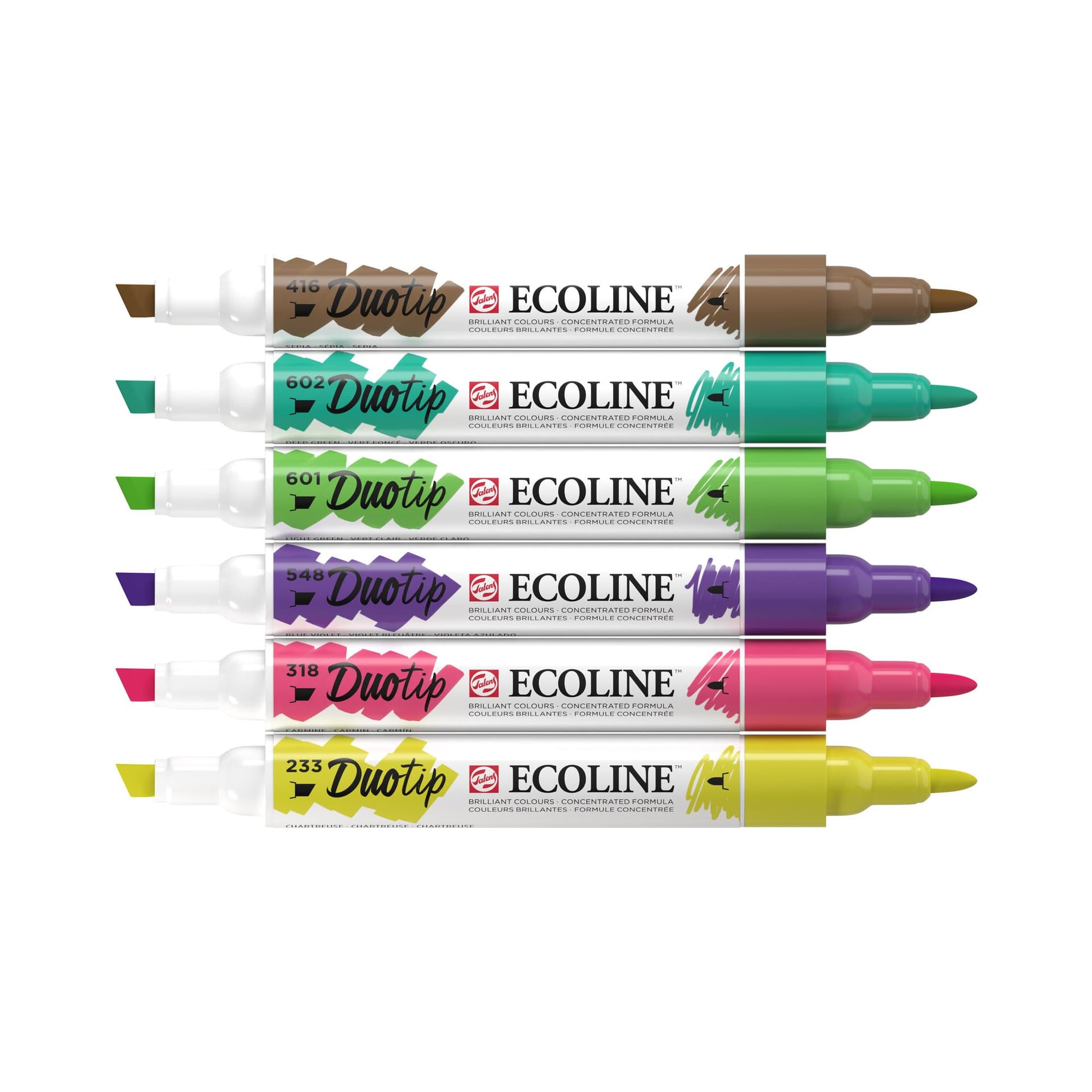 Duotip Talens Ecoline set à 6 stuks botanisch 2