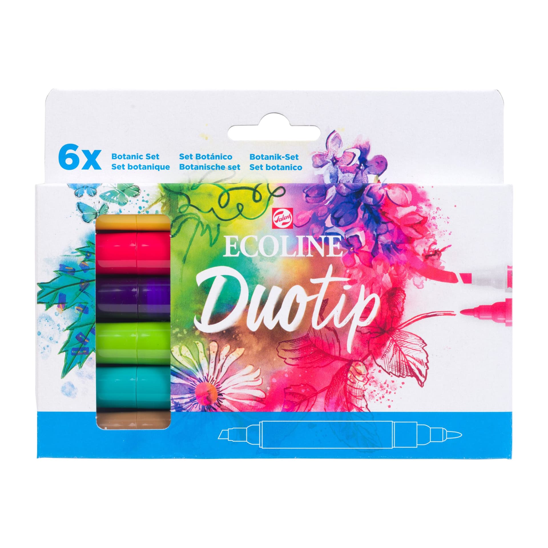 Duotip Talens Ecoline set à 6 stuks botanisch 3