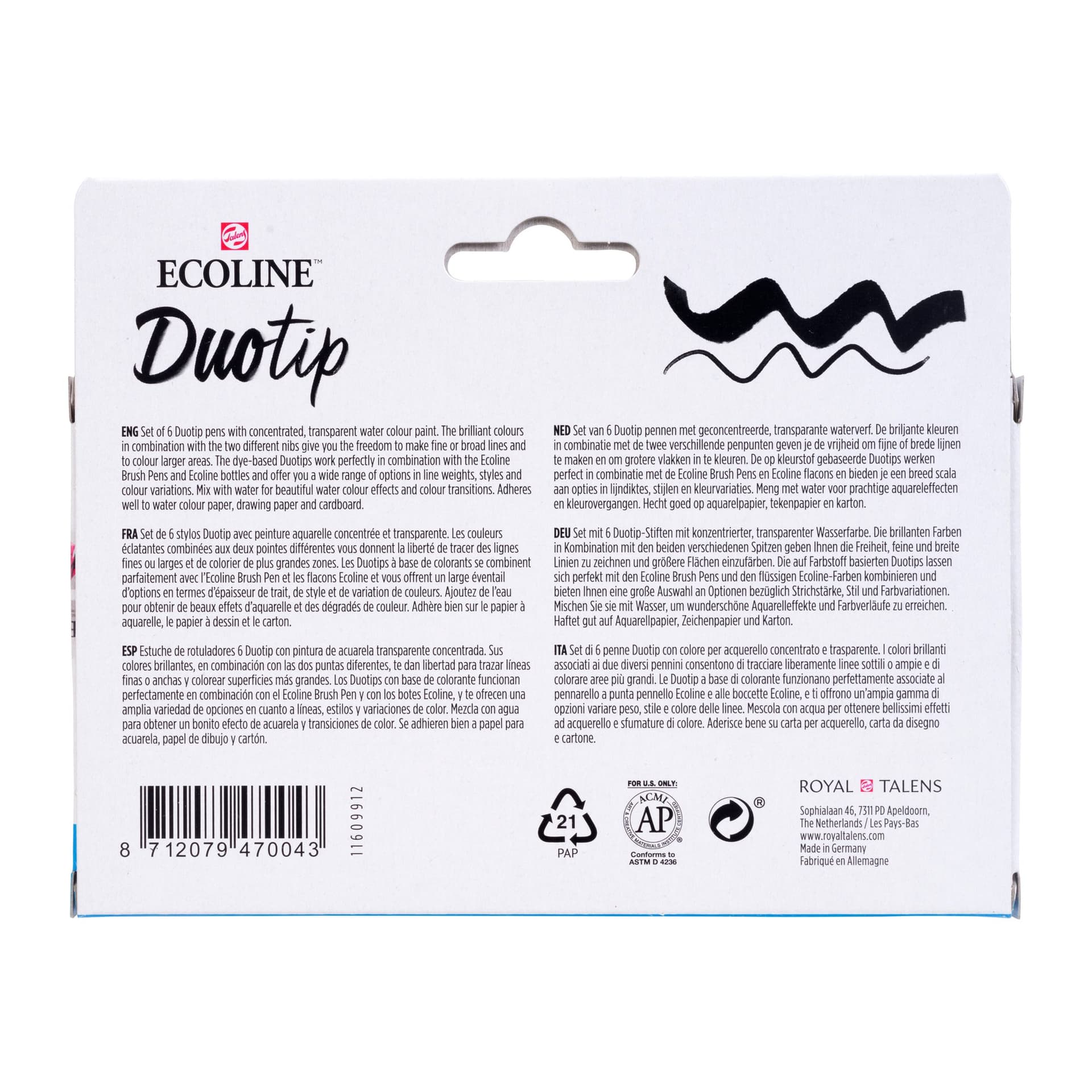 Duotip Talens Ecoline set à 6 stuks botanisch 4