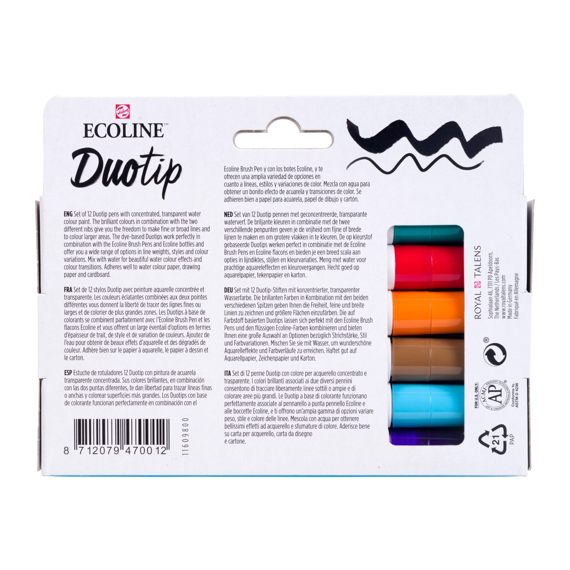 Duotip Talens Ecoline set à 12 stuks basis 4