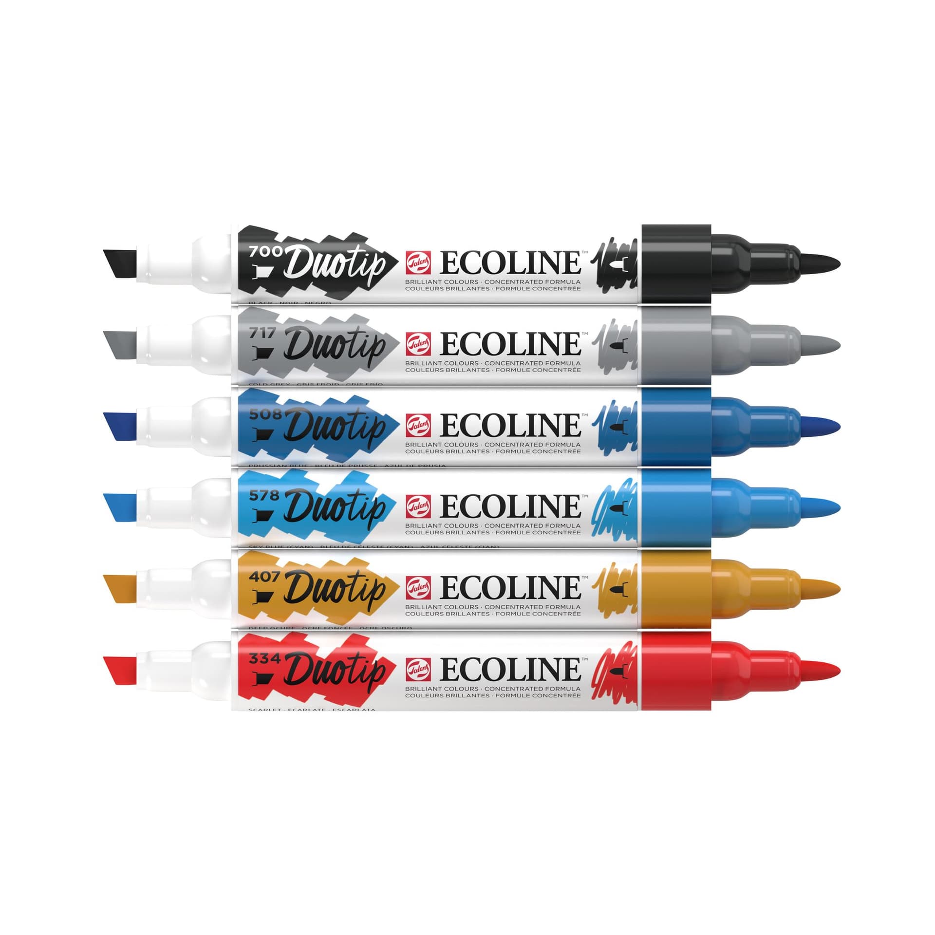 Duotip Talens Ecoline set à 6 stuks stadslandschap 2