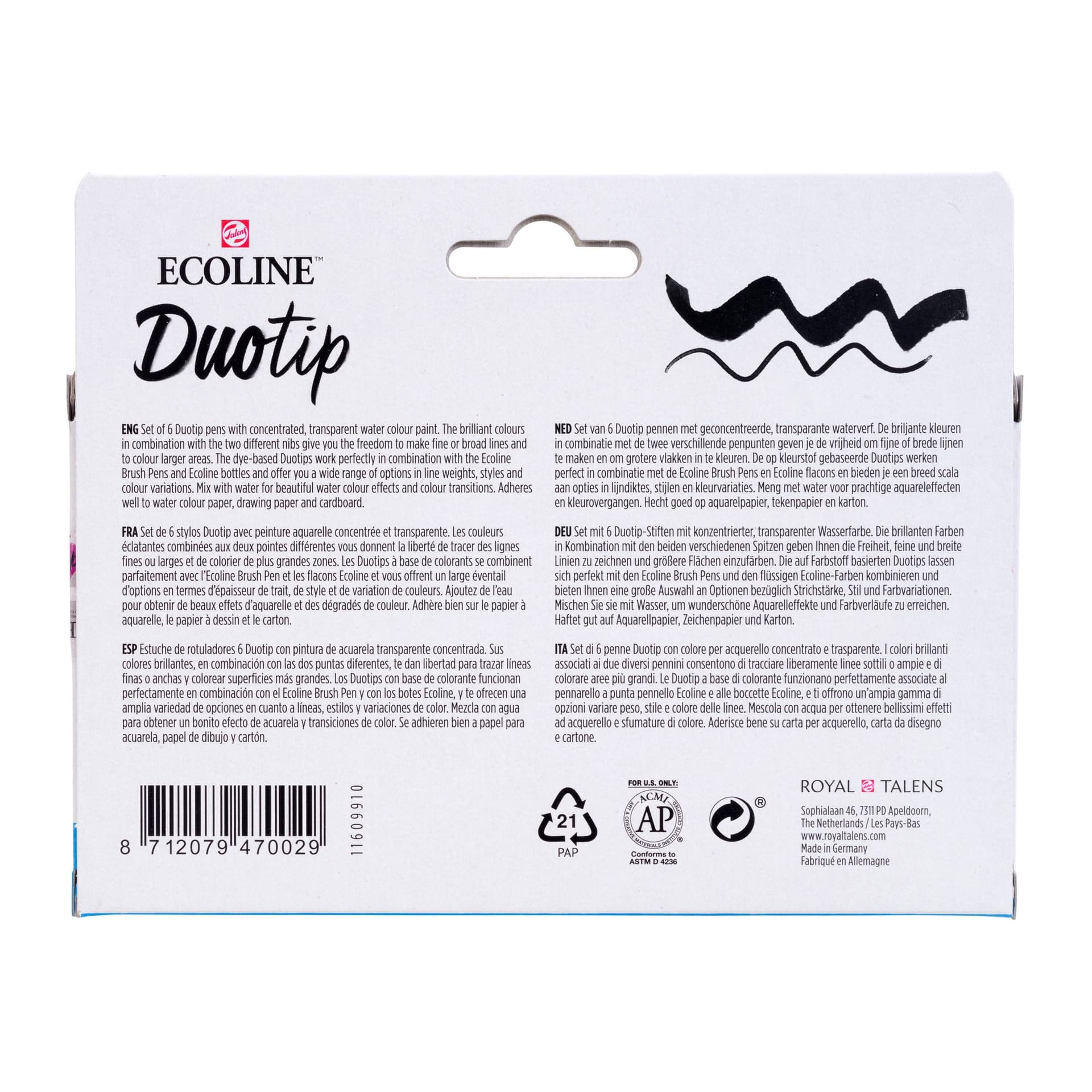 Duotip Talens Ecoline set à 6 stuks basis 4