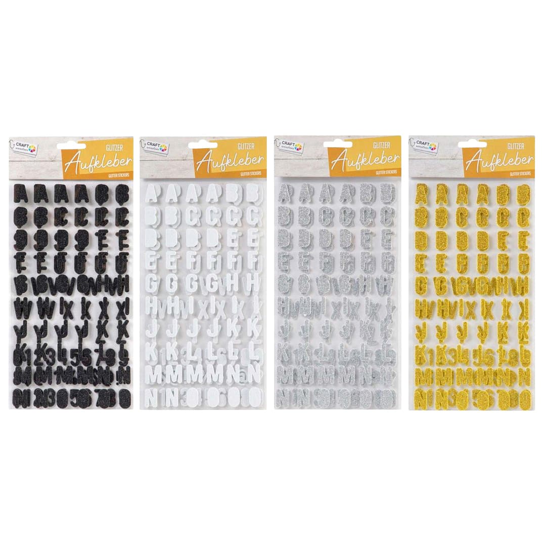 Stickers Alfabet glitter