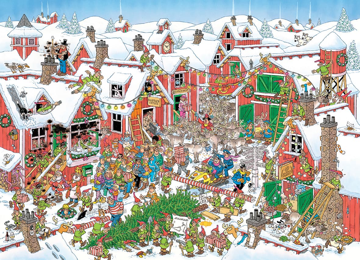 Puzzel Jan van Haasteren Santa's Village 1000 stukjes 3