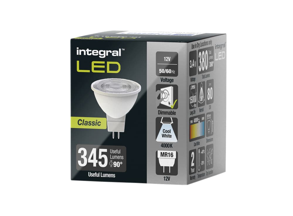 Ledlamp Integral MR16 4000K koel wit 4.6W 420lumen 2