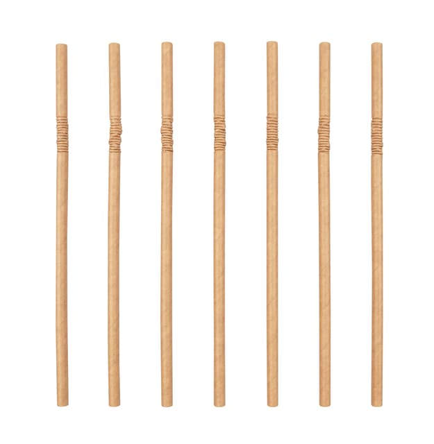 Drinkrietje IEZZY karton buigbaar Ø 6x240mm 100% fair 200 stuks bruin