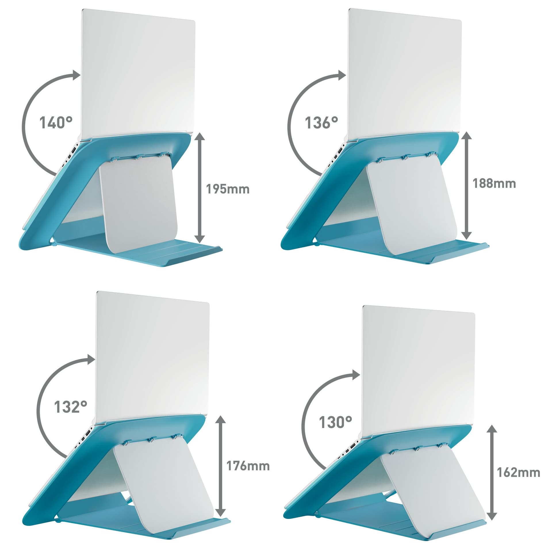 Laptopstandaard Leitz Ergo Cosy verstelbaar recyled blauw 3
