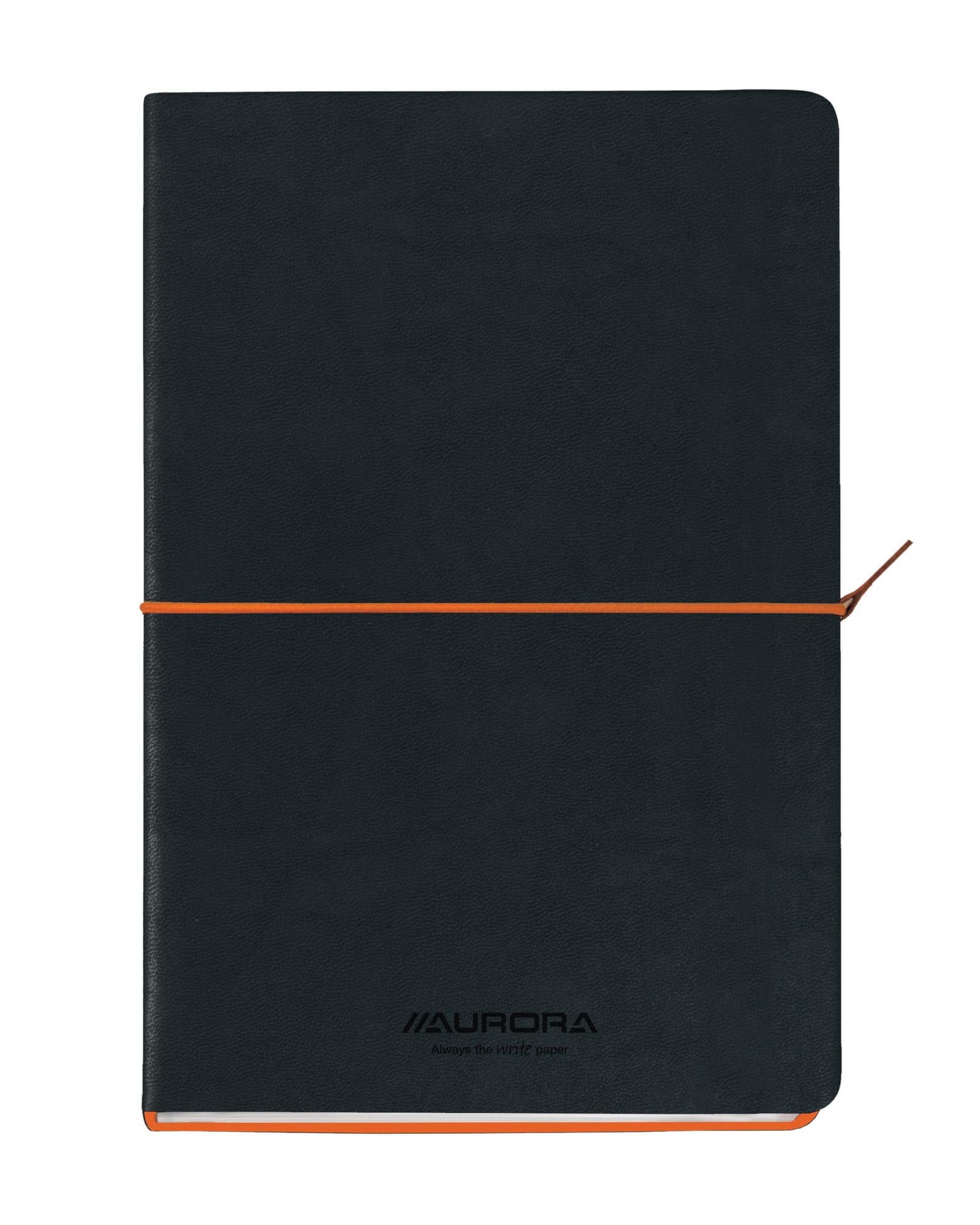 Notitieboek Aurora Tesoro A5 192blz lijn 80gr oranje