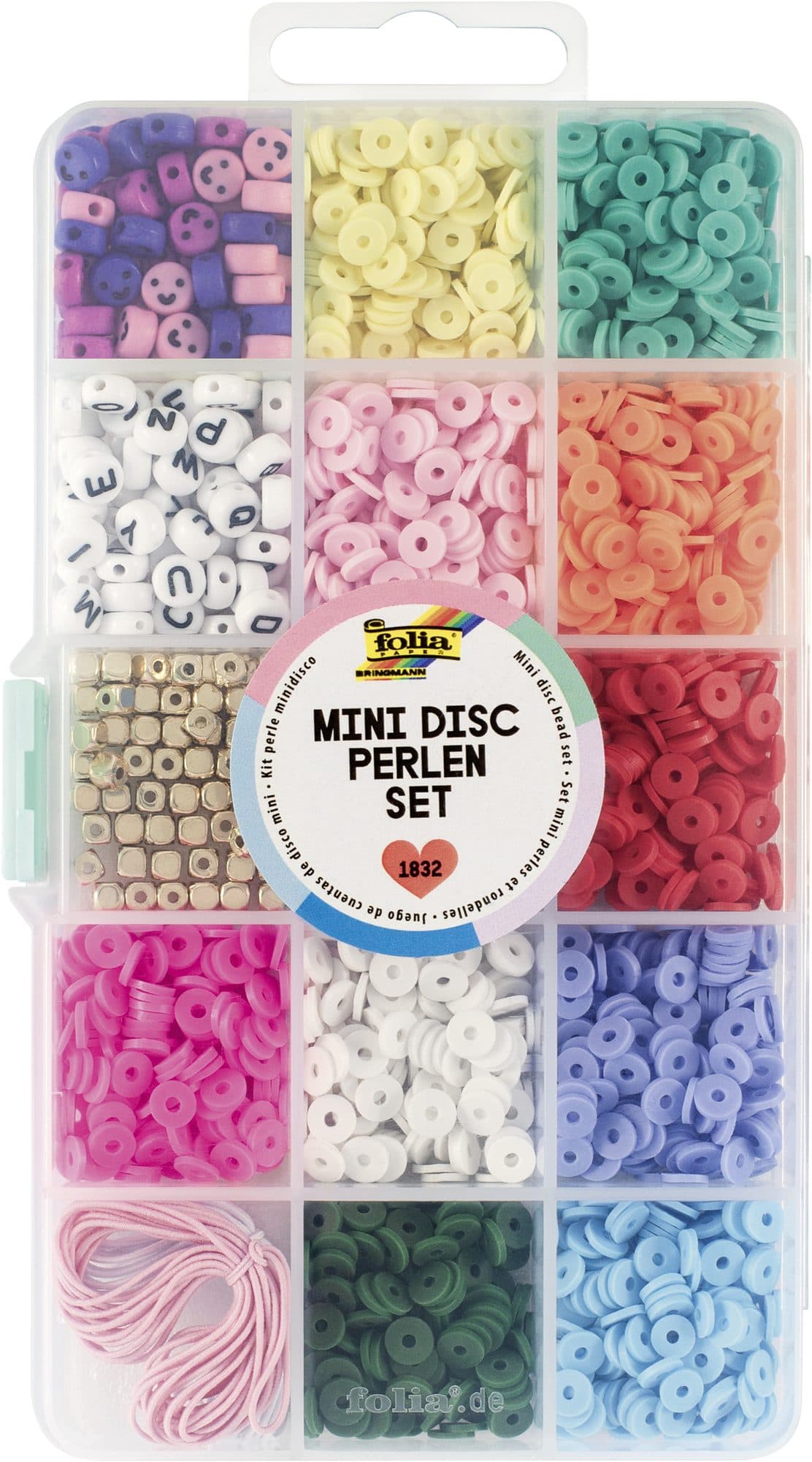 Kralenset Folia mini disc 1832-delig assorti 2