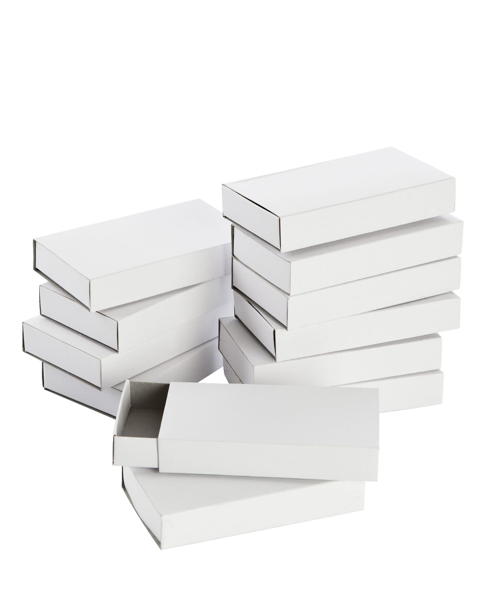 Luciferdoosjes Folia groot 110x60x20mm 12 stuks wit 2
