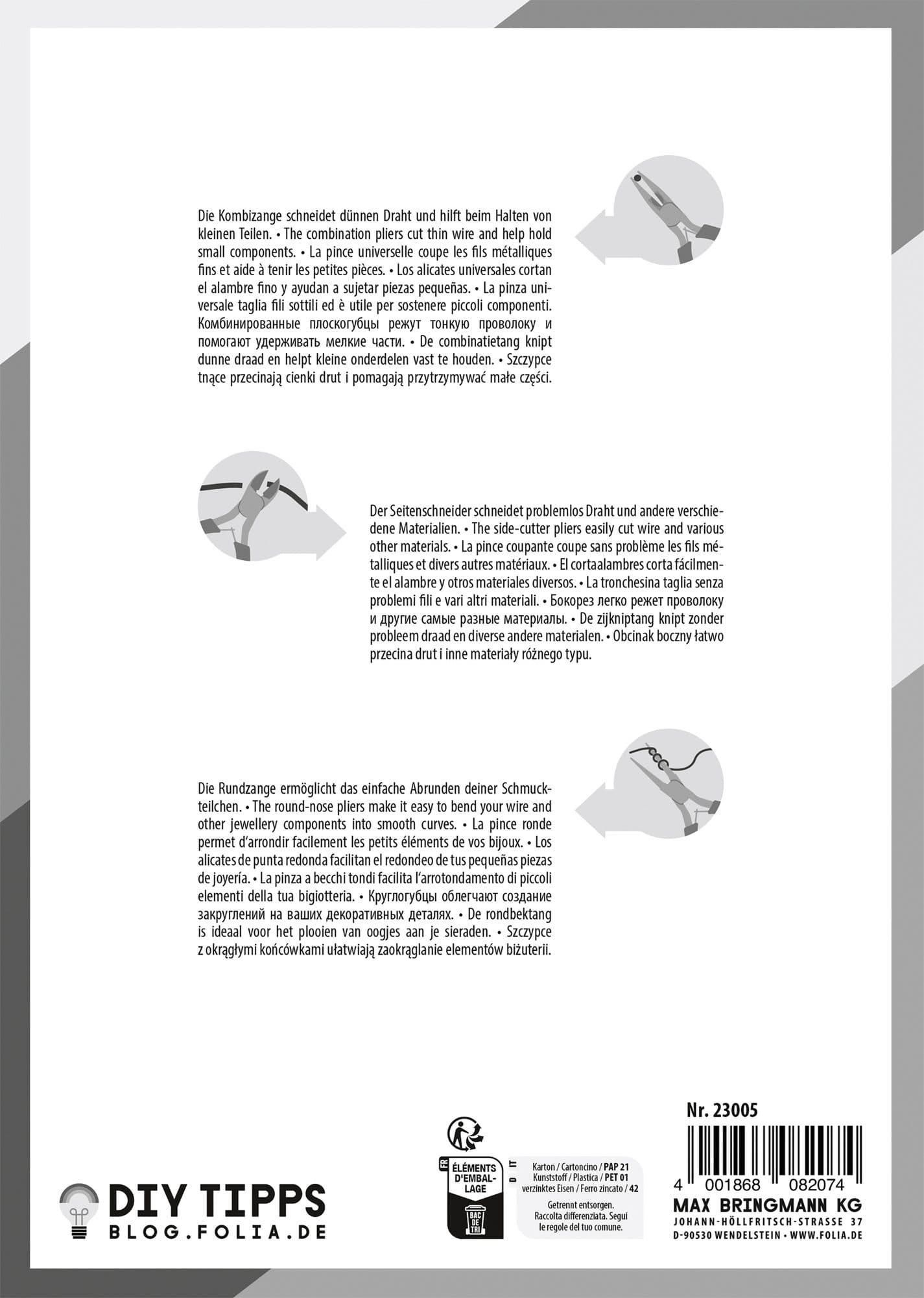 Sierraden tangen Folia set á 3 stuks 3