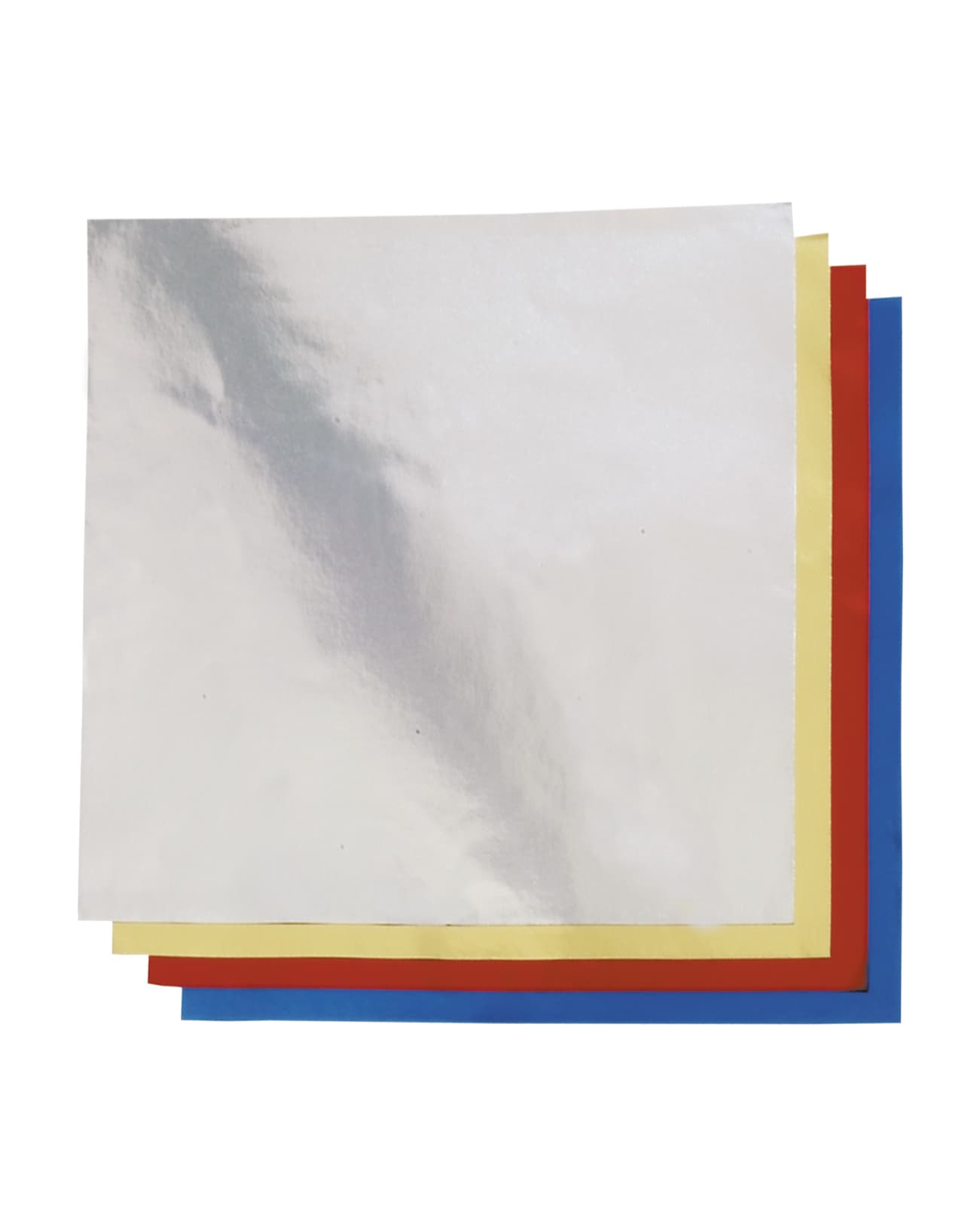 Vouwblaadjes Folia 15x15cm 50 vel alufolie assorti kleuren 2