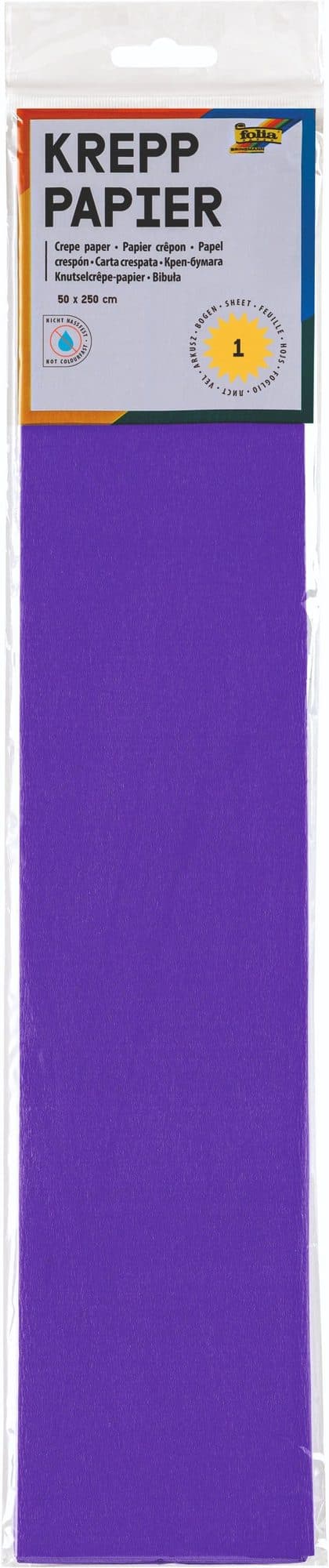 Crêpepapier Folia 50x250cm 10vel 122 donkerviolet