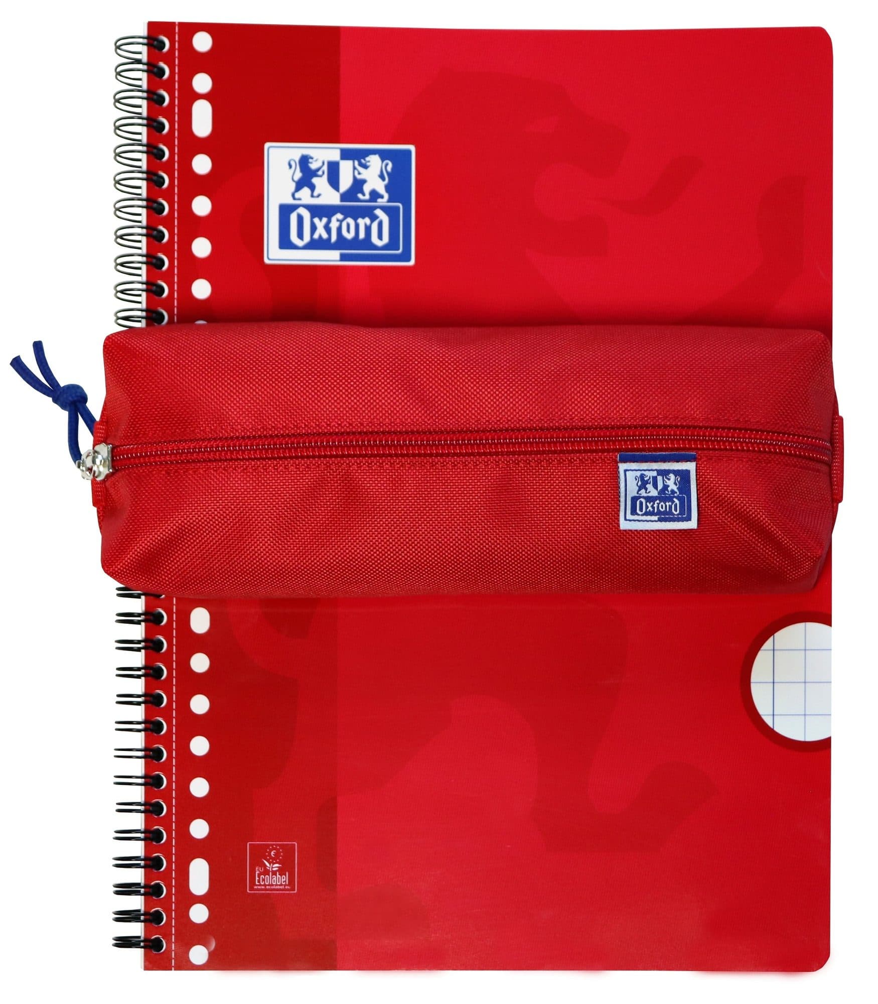 Pennenetui Oxford rechthoek rood 3
