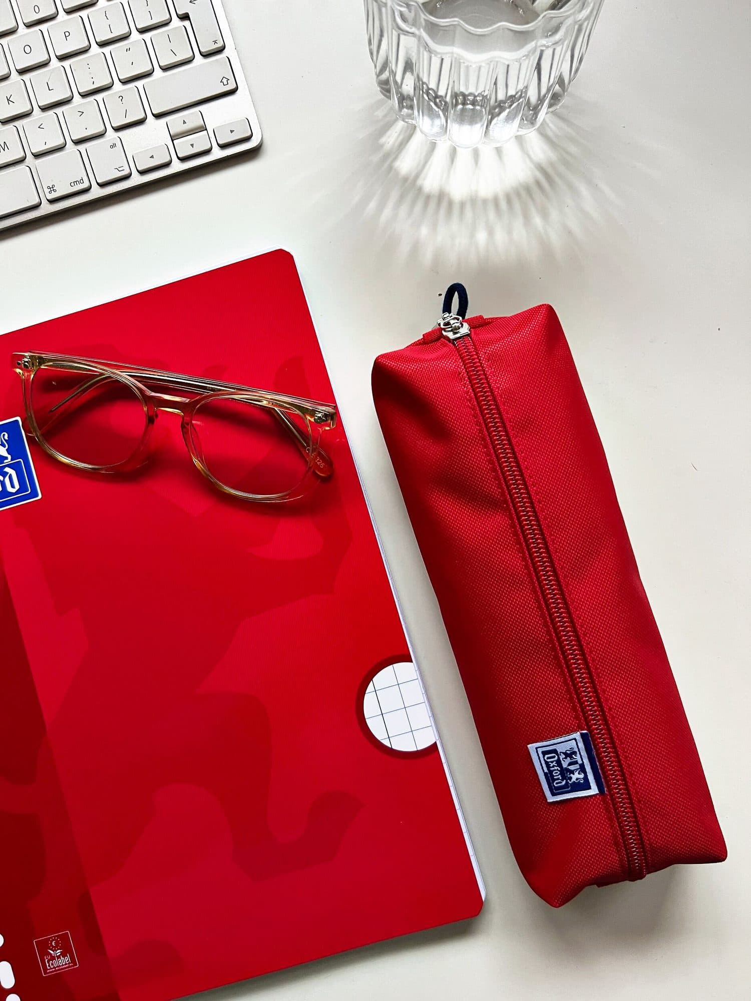 Pennenetui Oxford rechthoek rood 5