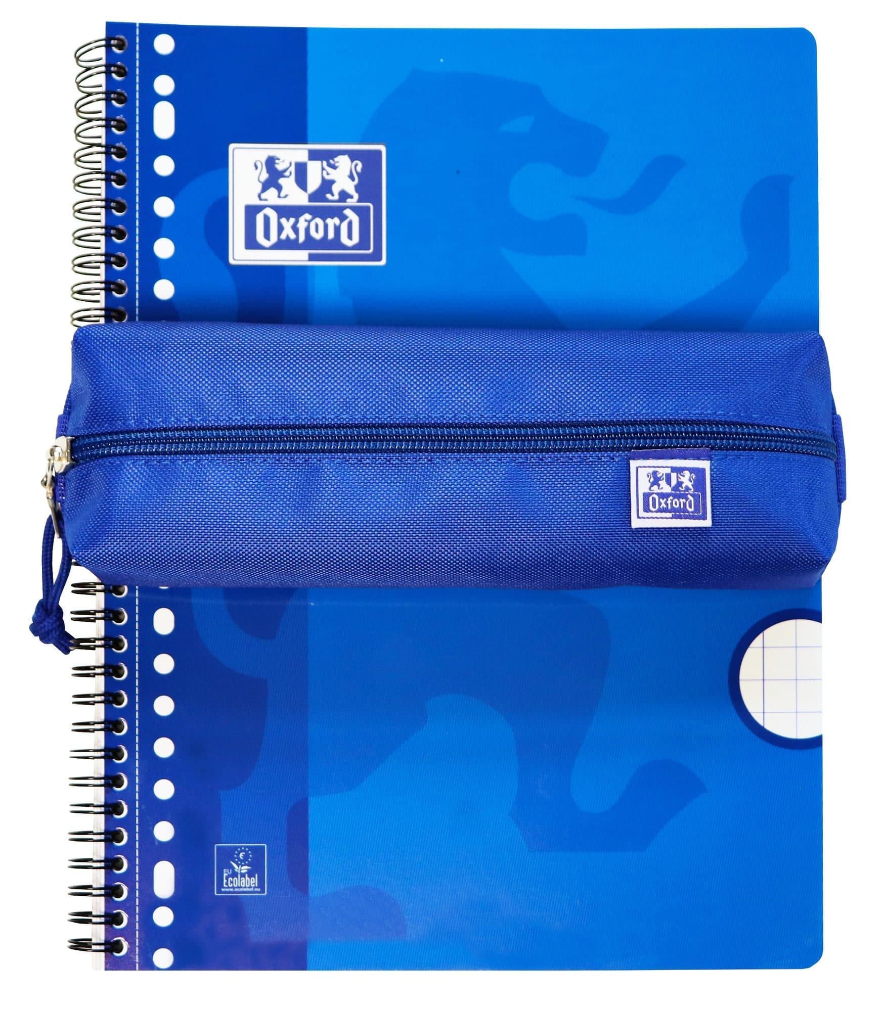 Pennenetui Oxford rechthoek blauw 3