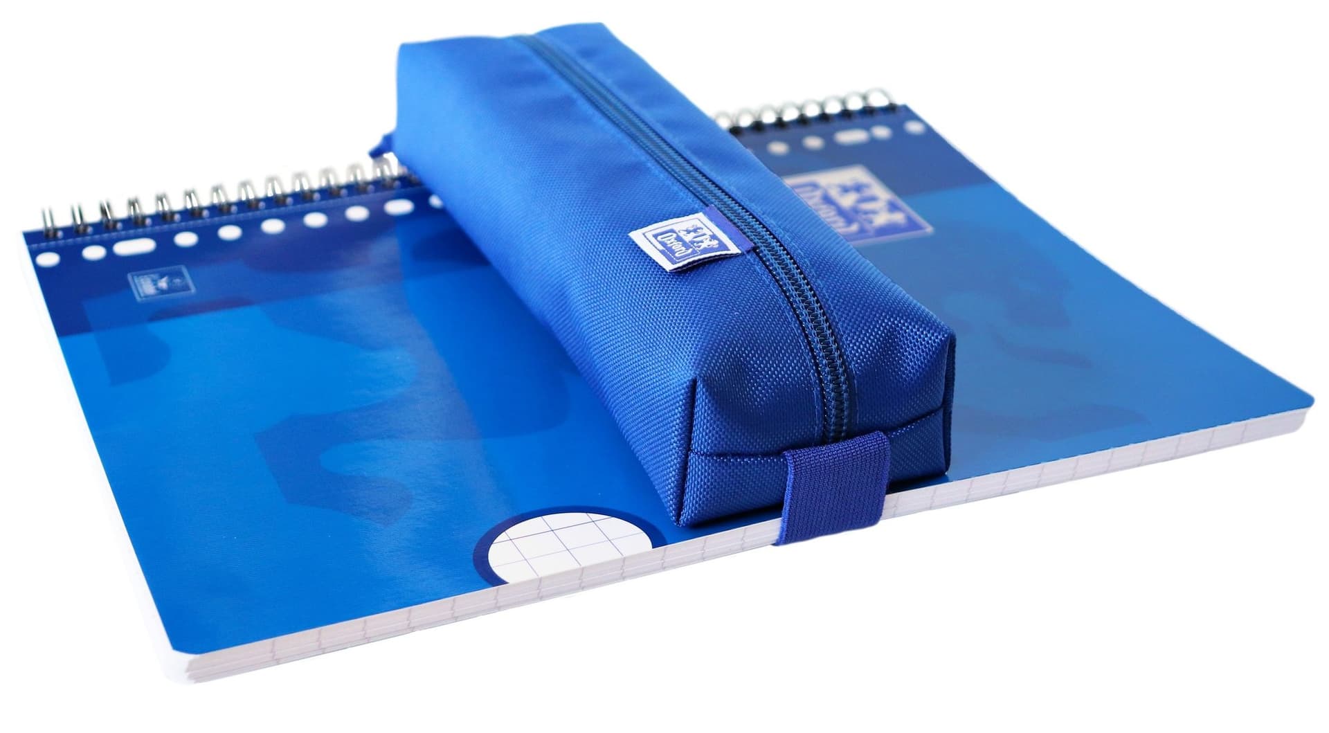 Pennenetui Oxford rechthoek blauw 4