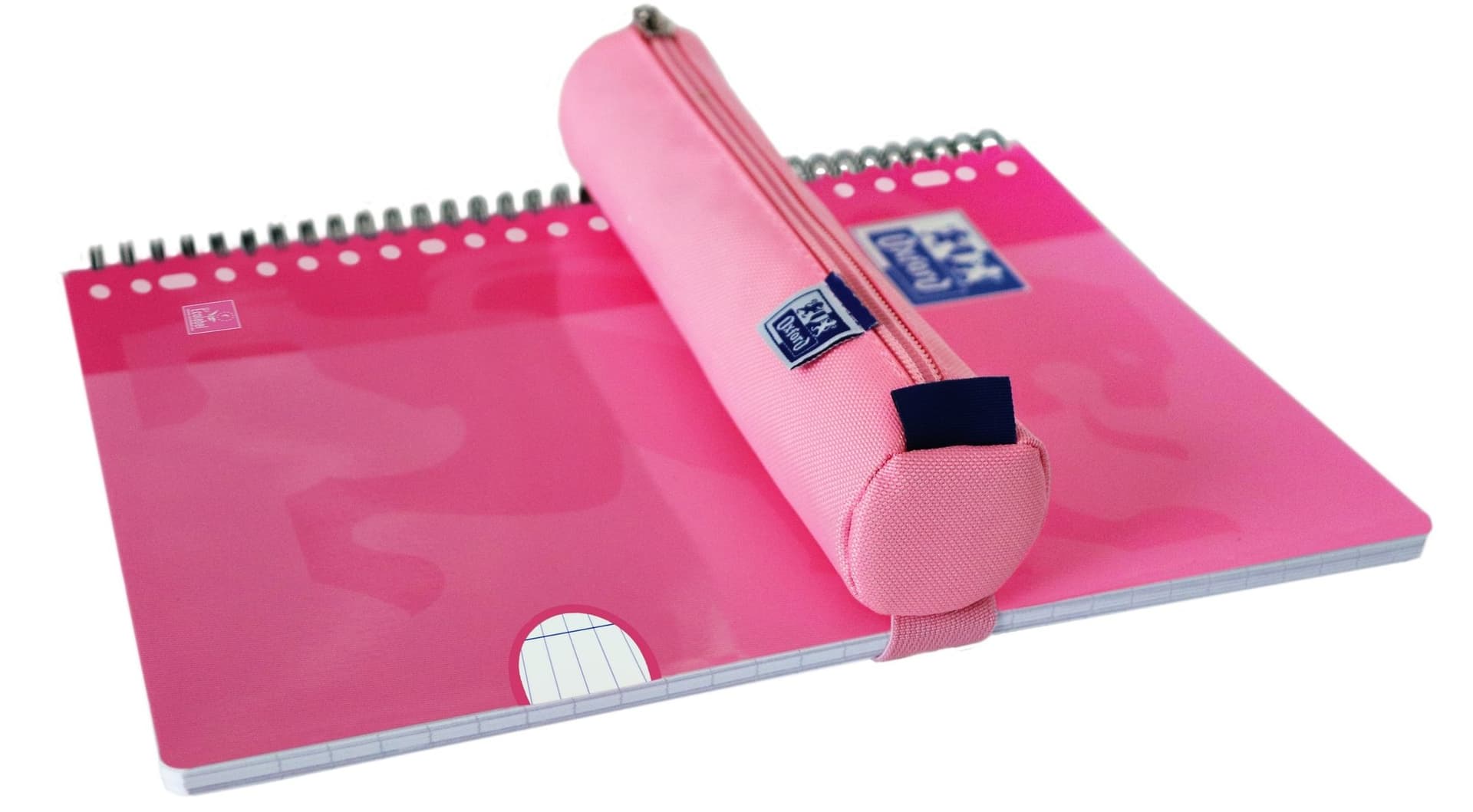 Pennenetui Oxford rond roze 2