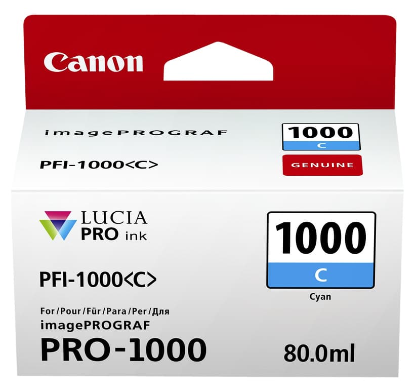 Inktcartridge Canon PFI-1000 blauw