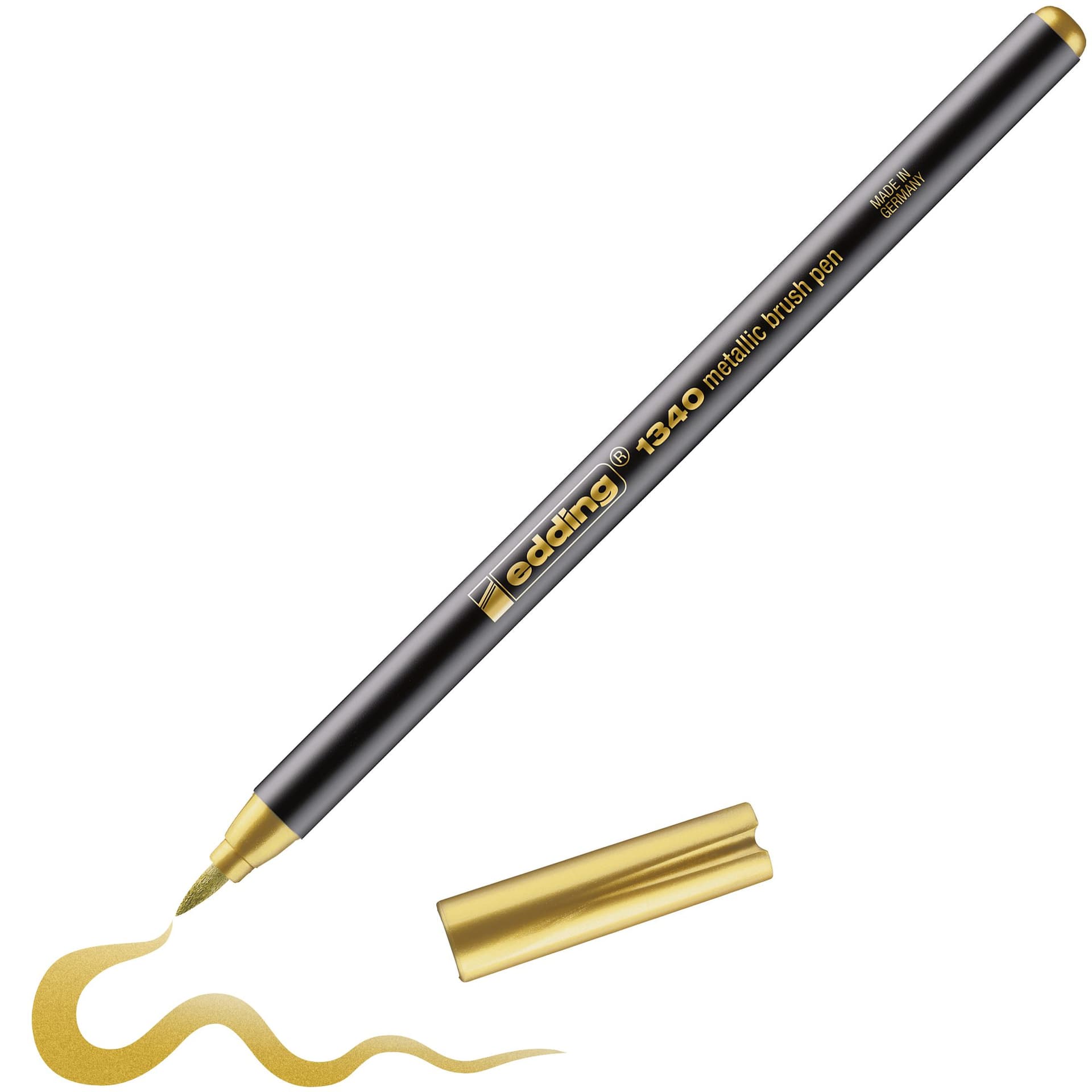 Brushpen edding 1340 metallic goud 3